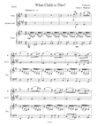 What Child is This? For Flute, Clarinet and Piano