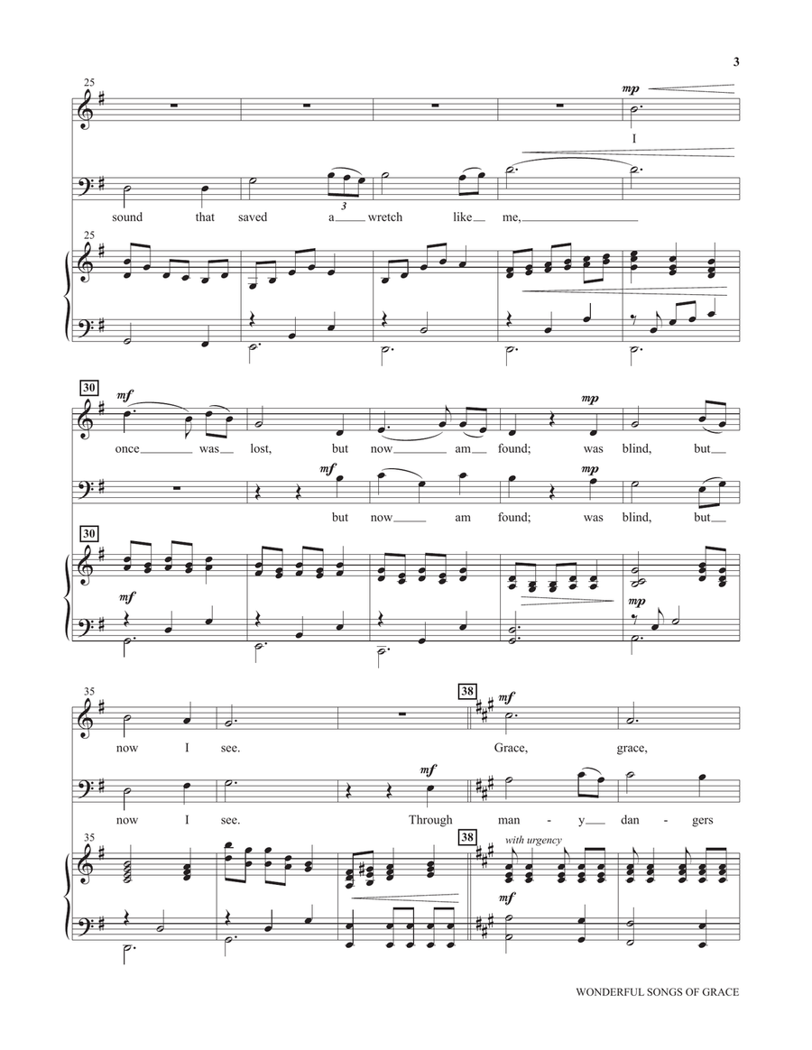 Wonderful Songs of Grace (from Voices Together: Duets for Sanctuary Singers) Piano scores gallery preview page 3