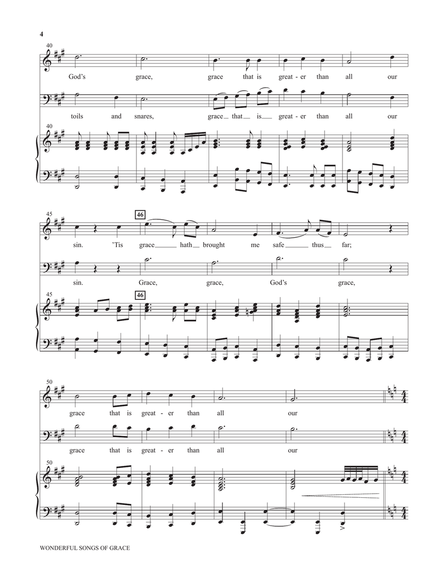 Wonderful Songs of Grace (from Voices Together: Duets for Sanctuary Singers) Piano scores gallery preview page 4