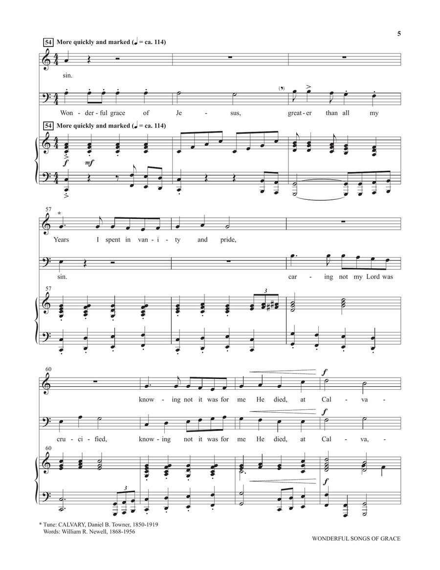 Wonderful Songs of Grace (from Voices Together: Duets for Sanctuary Singers) Piano scores gallery preview page 5