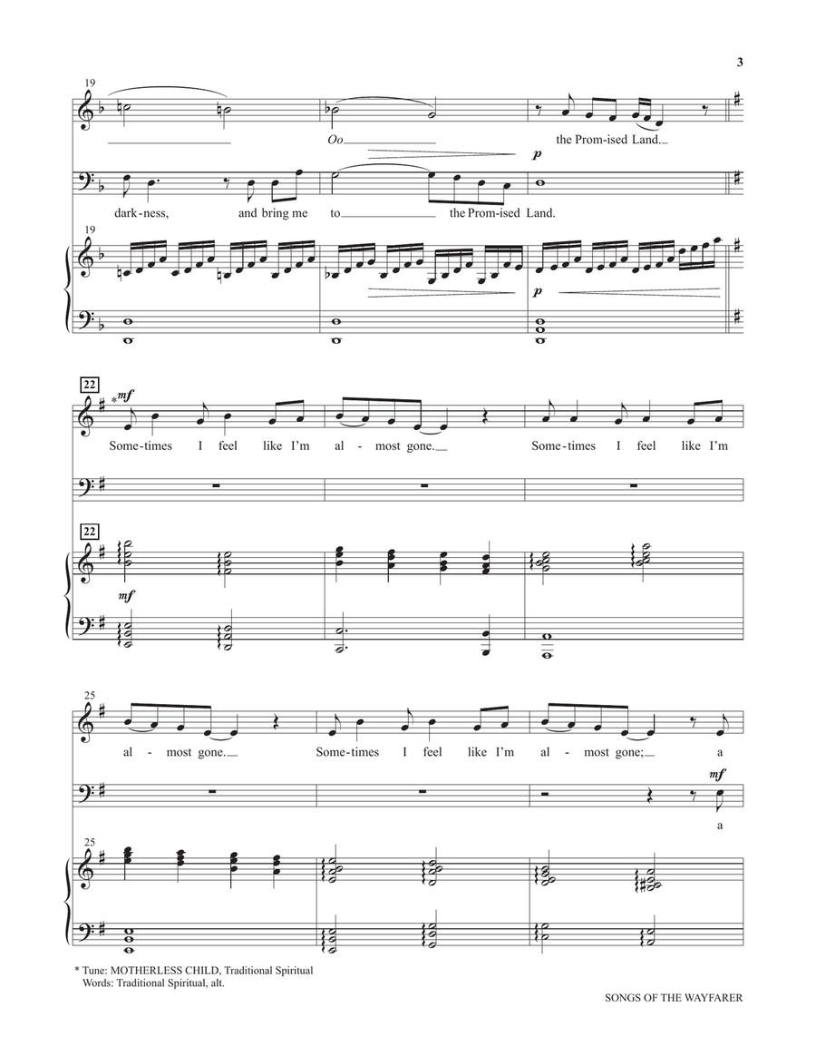 Songs Of The Wayfarer (from Voices Together: Duets for Sanctuary Singers) Piano scores gallery preview page 3