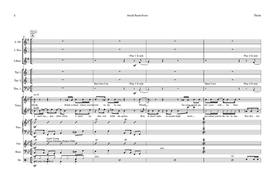 Think Think Large Ensemble scores gallery preview page 2