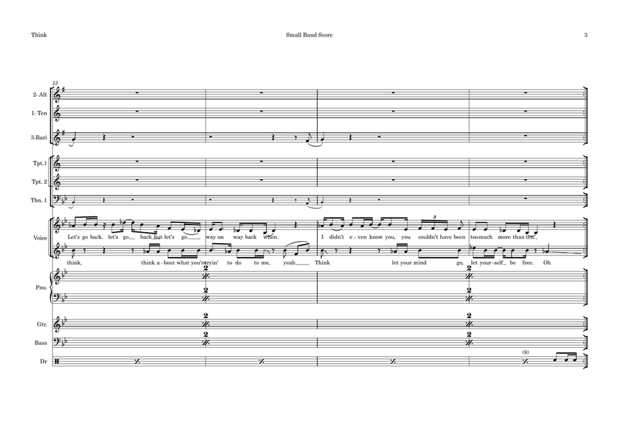 Think Think Large Ensemble scores gallery preview page 3