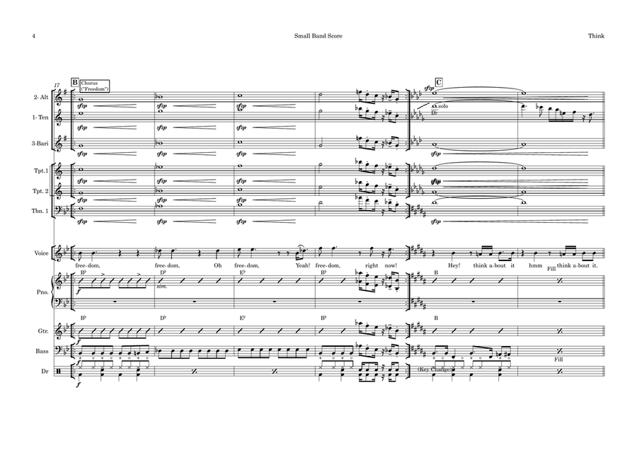 Think Think Large Ensemble scores gallery preview page 4