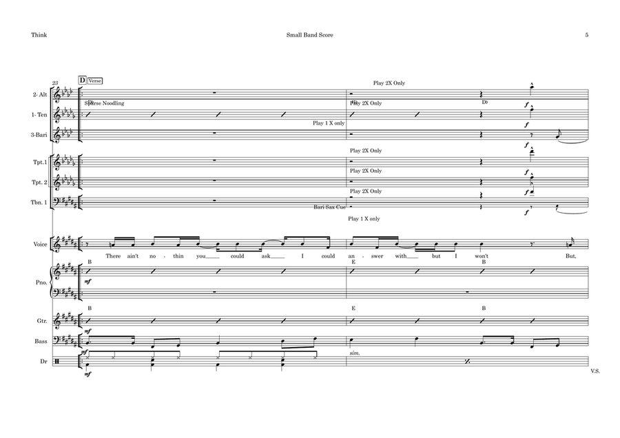Think Think Large Ensemble scores gallery preview page 5
