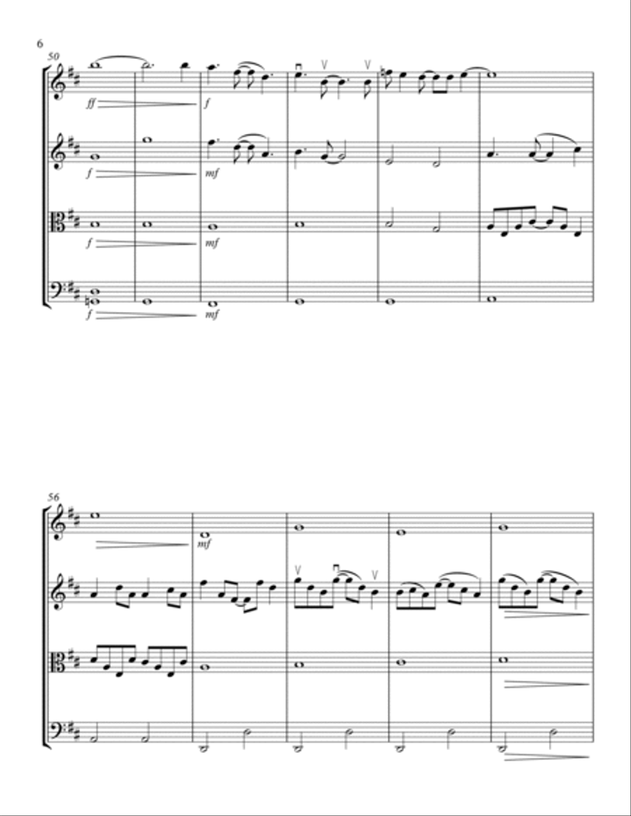 Your Song String Quartet scores gallery preview page 6