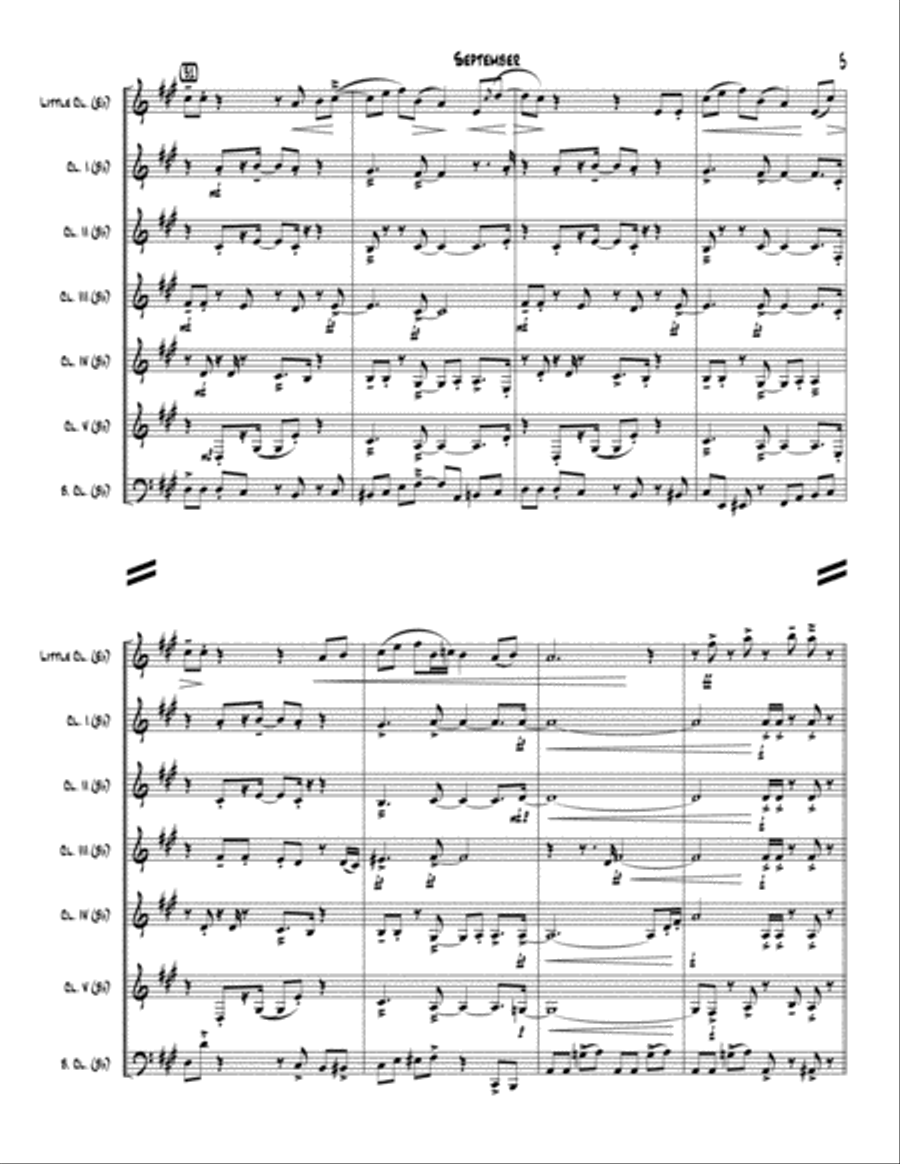 September Chamber Orchestra scores gallery preview page 5