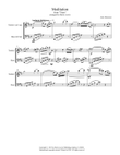 MEDITATION from 'THAIS' for Duo for String Duo of violin and cello, Woodwind Duo, any combination of