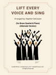 Lift Every Voice And Sing (for Brass Quartet and Piano - Alternate Version)