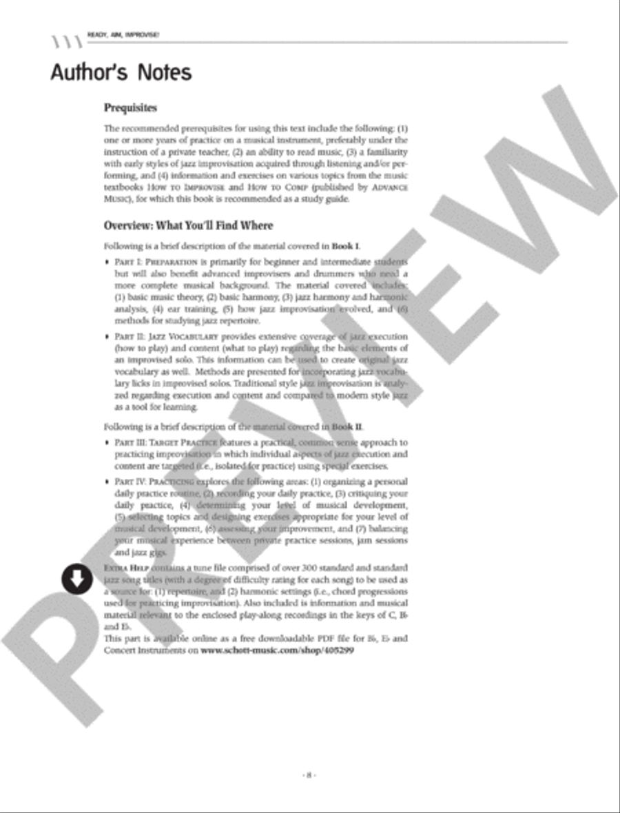Ready, Aim, Improvise! Ready, Aim, Improvise! Saxophone scores gallery preview page 4