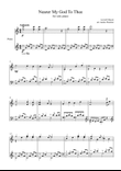 Nearer My God To Thee Piano