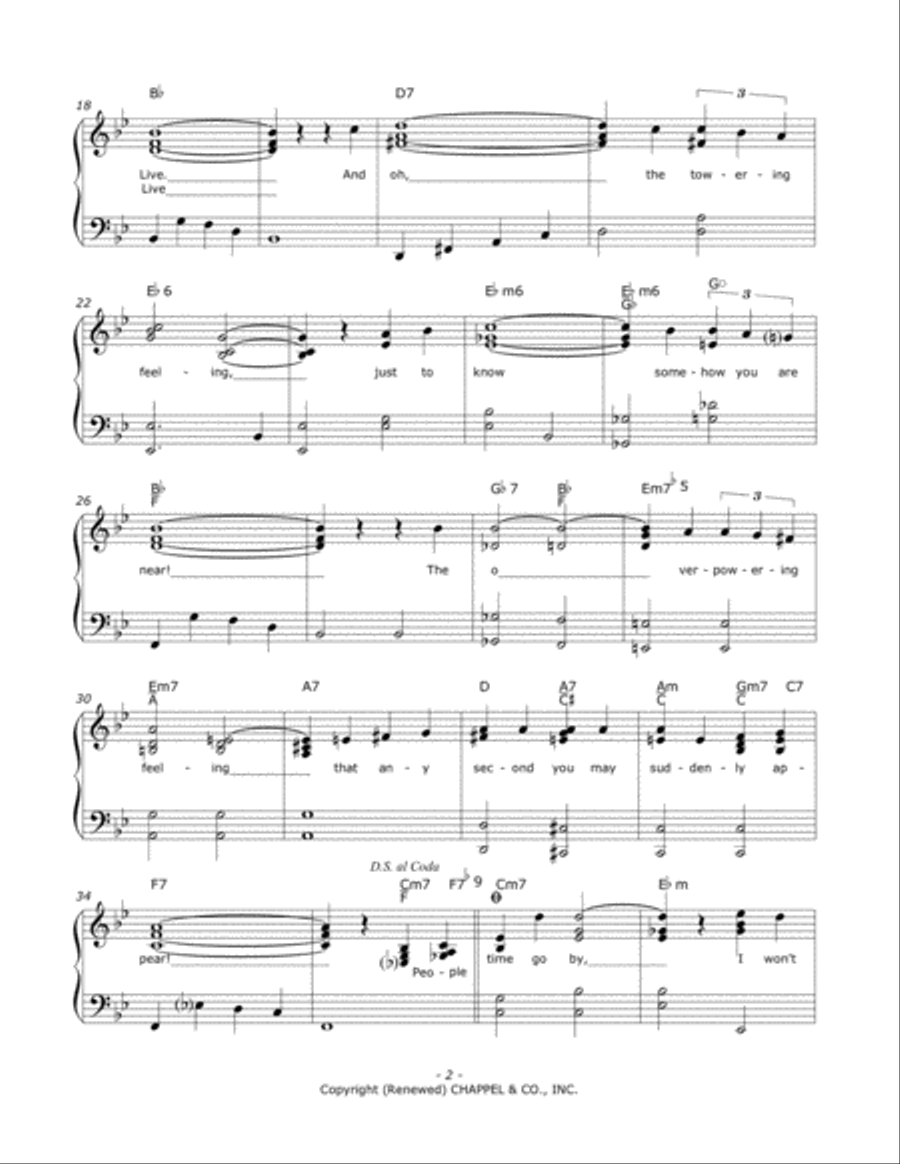 On The Street Where You Live Voice scores gallery preview page 2