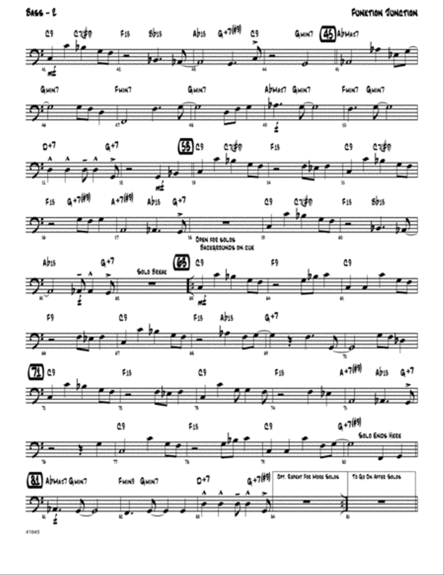 Funktion Junction - Bass Jazz Ensemble scores gallery preview page 2