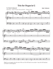 Trio in G for Organ mini preview