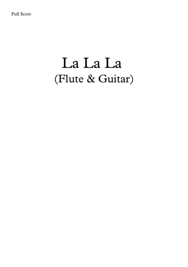 La La La