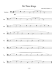 We Three Kings for solo trombone mini preview