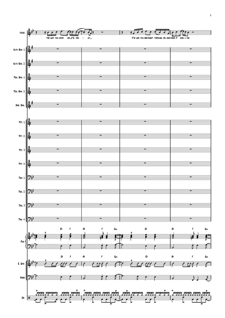 You Are The Best Thing You Are The Best Thing Large Ensemble scores gallery preview page 5
