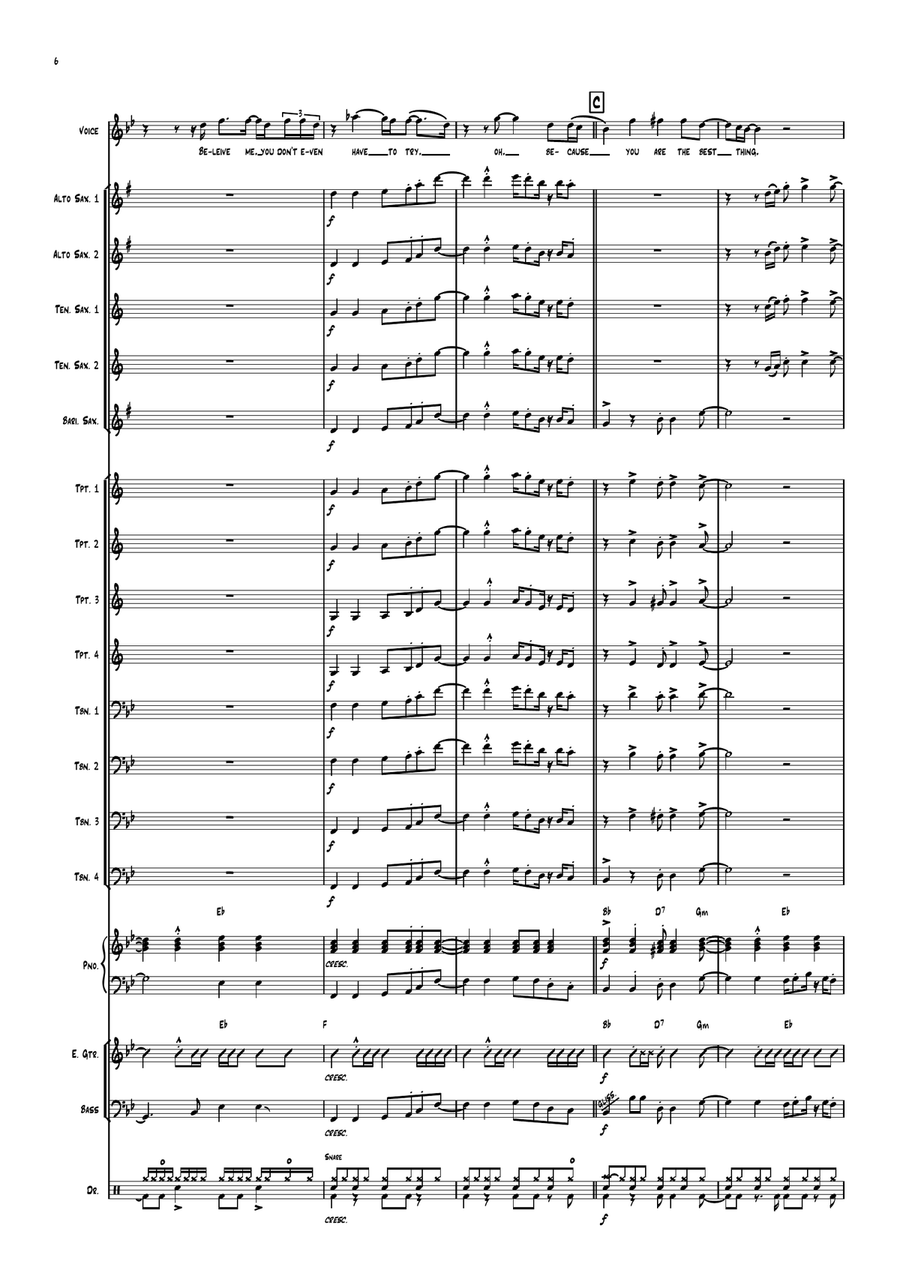 You Are The Best Thing You Are The Best Thing Large Ensemble scores gallery preview page 6