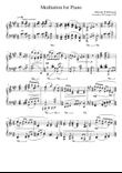 Meditation for Piano