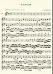 CANNON IN D - VIOLIN