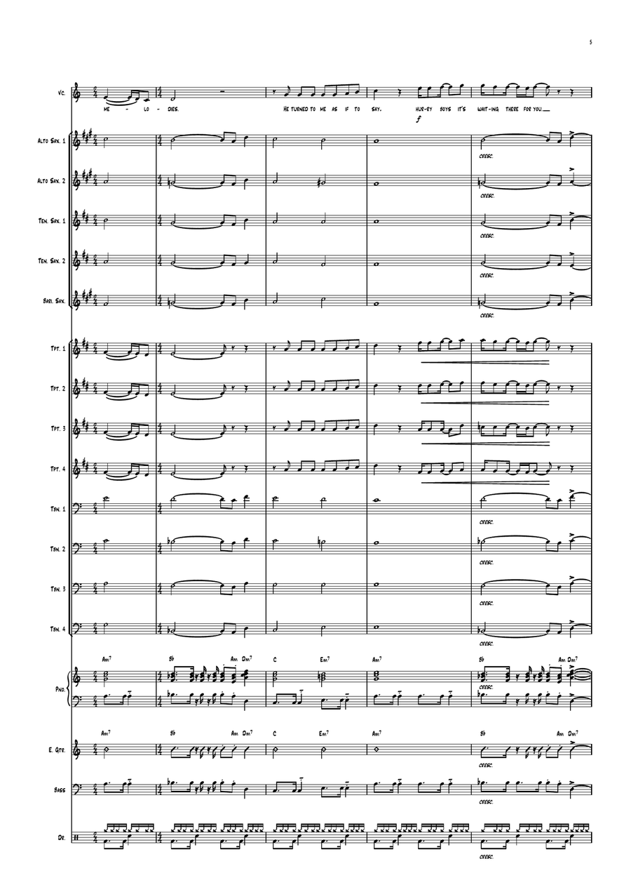 Africa Africa Jazz Ensemble scores gallery preview page 5