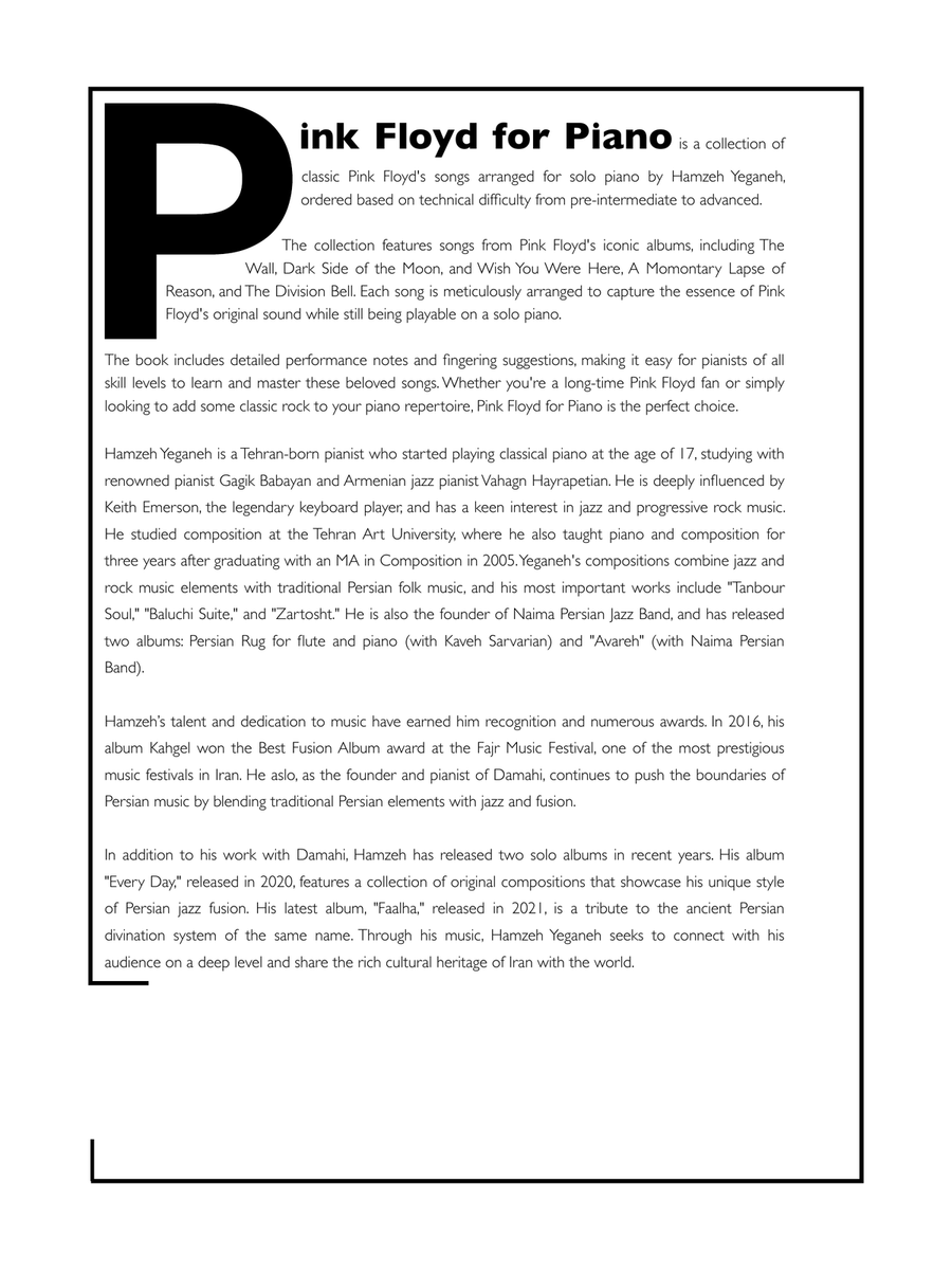 Wish You Were Here Piano Solo scores gallery preview page 4
