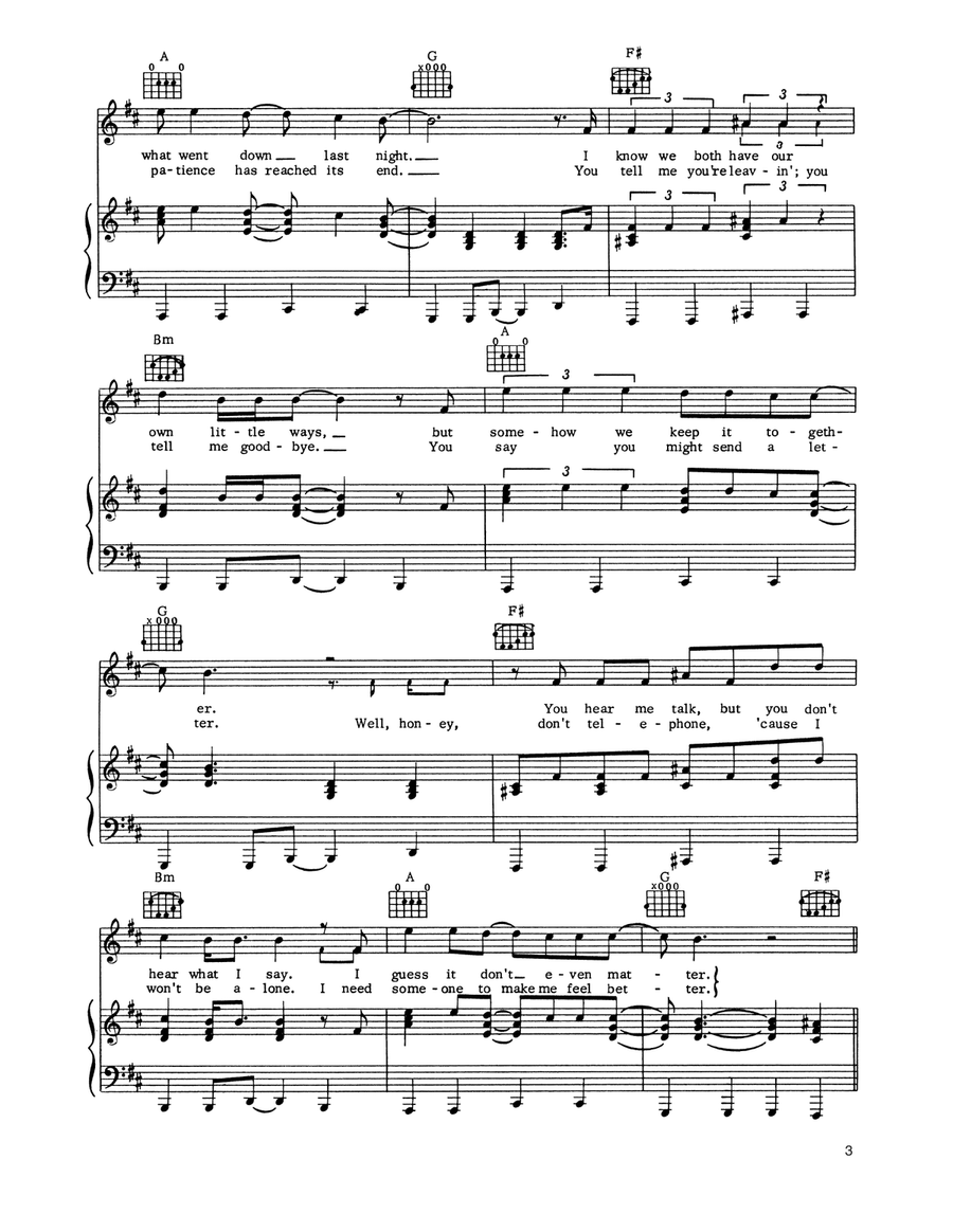 Blue Morning, Blue Day Blue Morning, Blue Day Piano, Vocal, Guitar scores gallery preview page 2