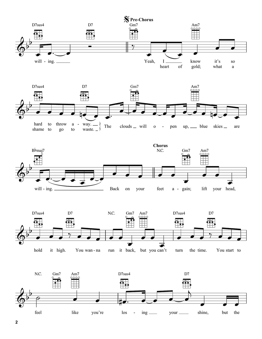 The Other Side (from Trolls World Tour) Ukulele scores gallery preview page 2