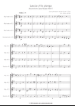 Lascia chi'o panga G.F. Händel for Clarinet Choir