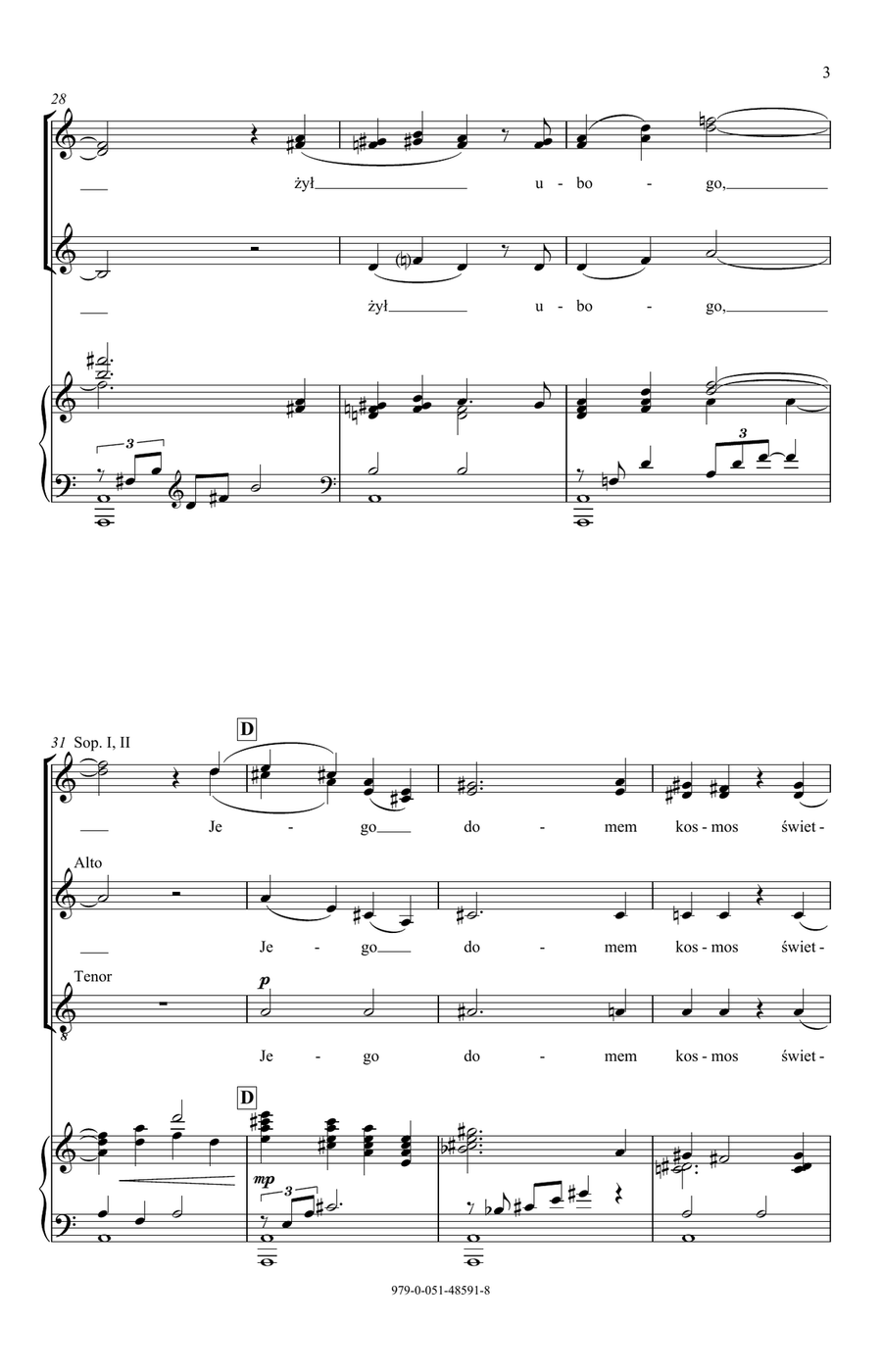 Astronomy (from To Shiver The Sky) SSATBB scores gallery preview page 3
