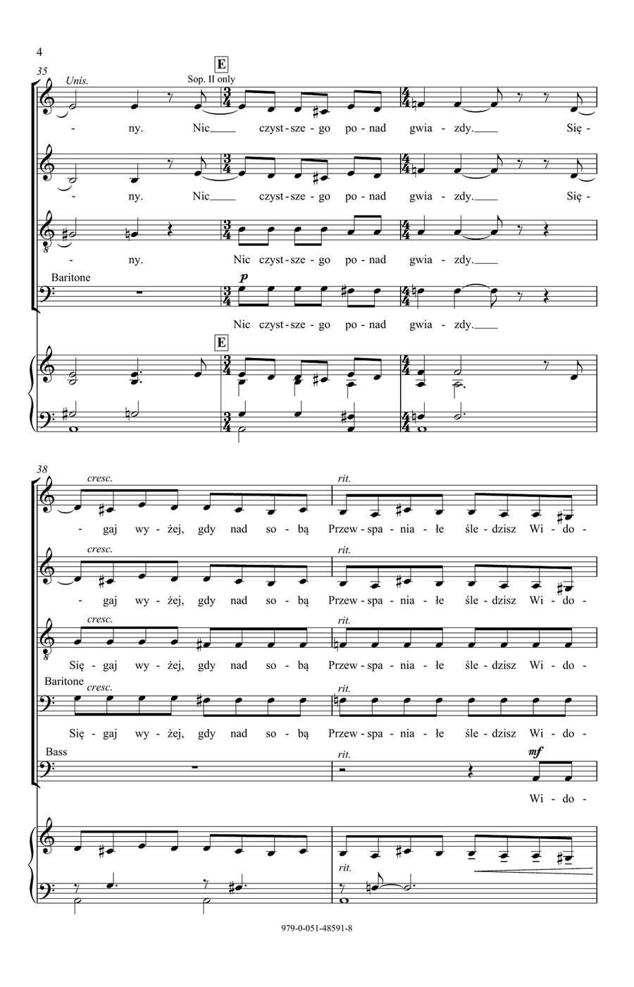 Astronomy (from To Shiver The Sky) SSATBB scores gallery preview page 4
