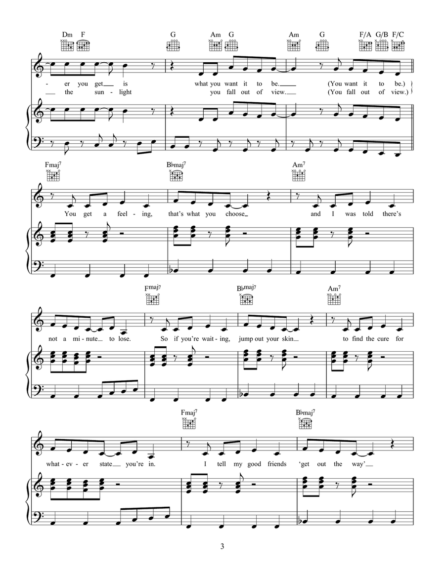 Ready For The Weekend Ready For The Weekend Piano, Vocal, Guitar scores gallery preview page 3