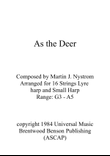As The Deer