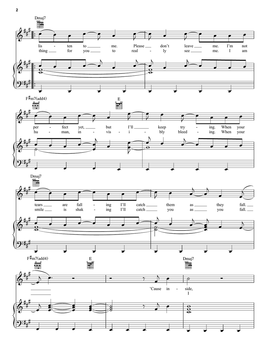 1000 Doves 1000 Doves Piano, Vocal, Guitar scores gallery preview page 2