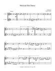 Mexican Hat Dance (treble C instrument duet, parts only)