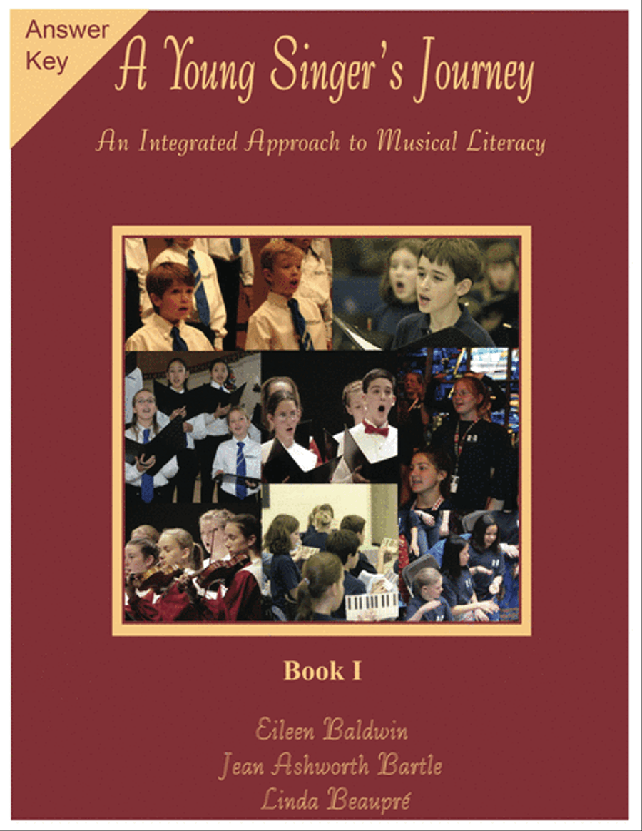 A Young Singer's Journey – Book 1 Answer Key Voice scores gallery preview page 1