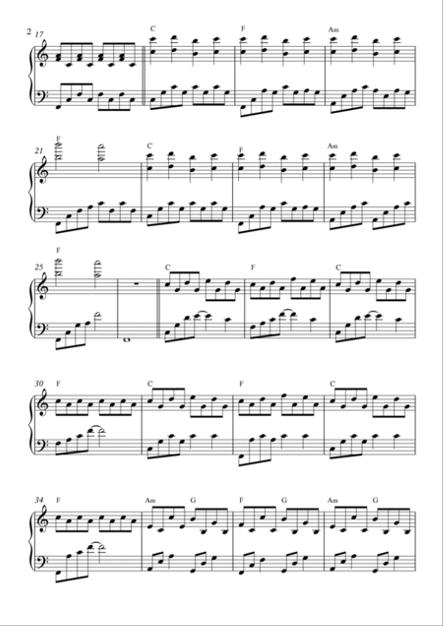 Falling Slowly ( Piano Solo - Original Key ) Piano Method scores gallery preview page 2