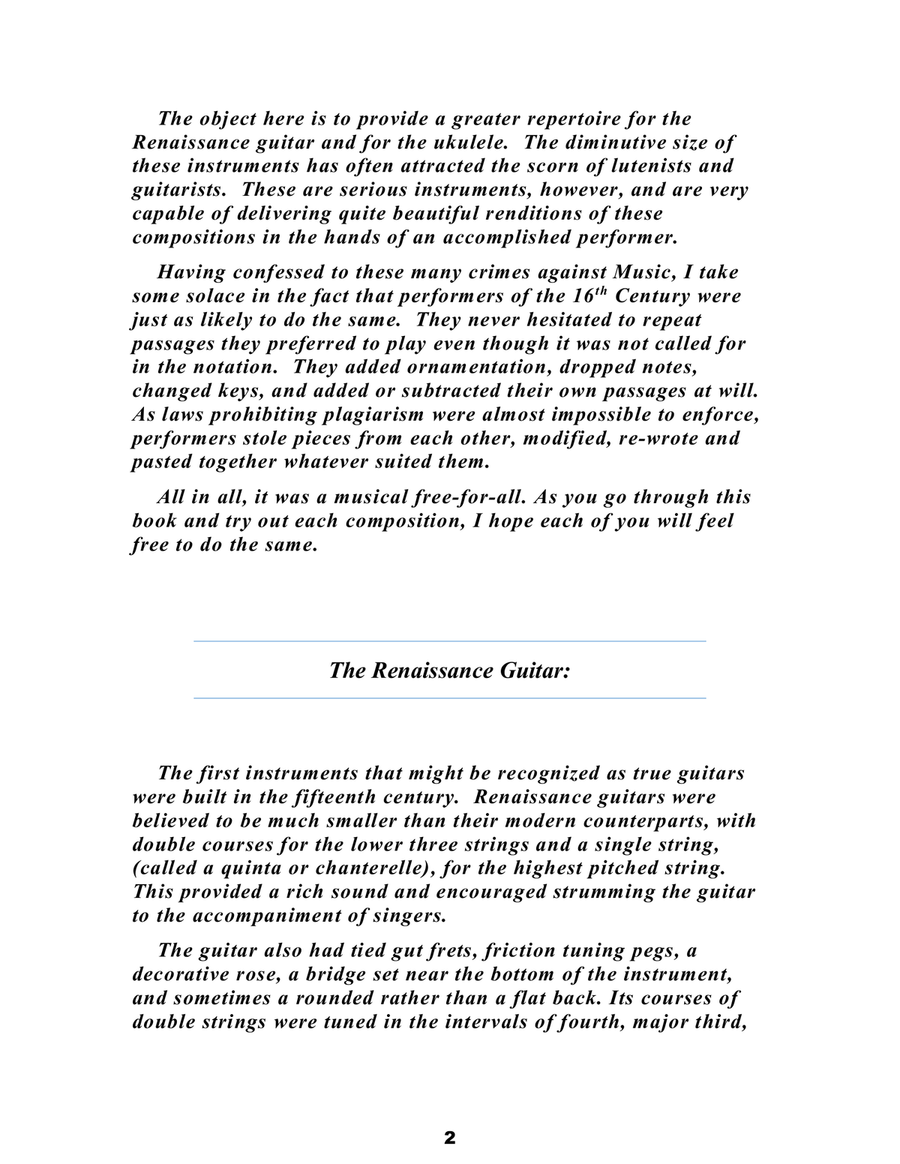 Domenico Bianchini Lute Music of the Renaissance Il Rosetto, Domenico Bianchini's Lute Book Transcri Lute scores gallery preview page 5