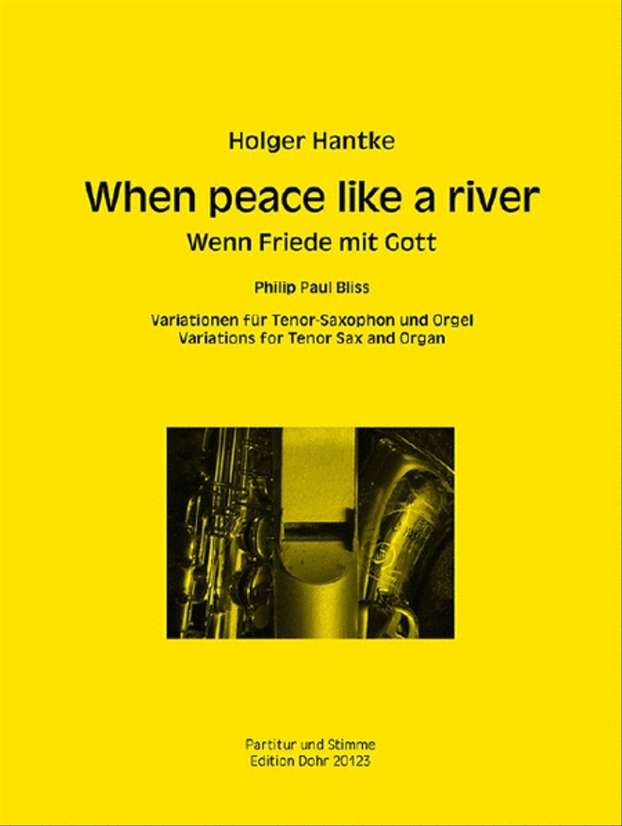 When peace like a river Tenor Saxophone scores gallery preview page 1