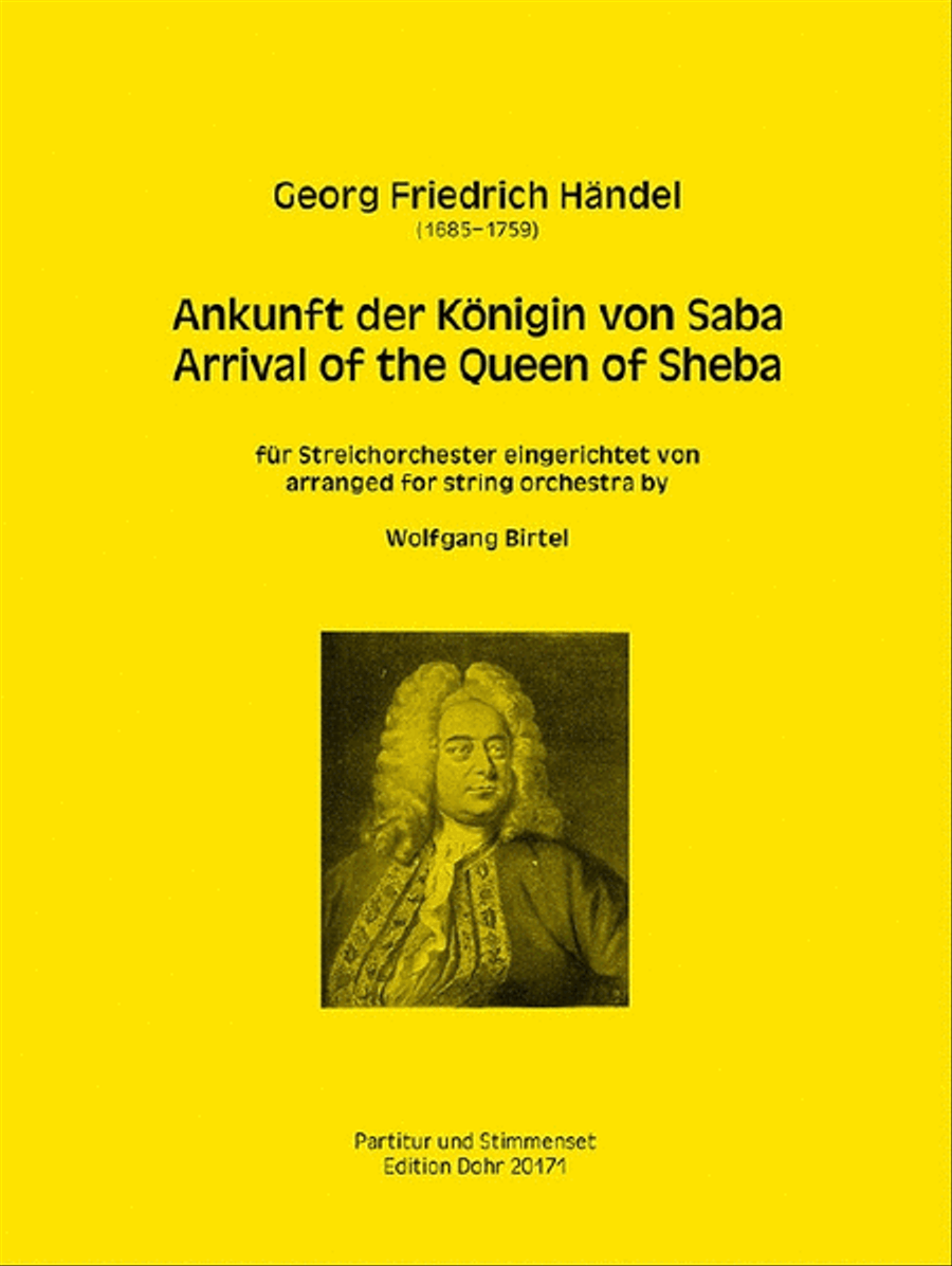 Arrival of the Queen of Sheba String Orchestra scores gallery preview page 1