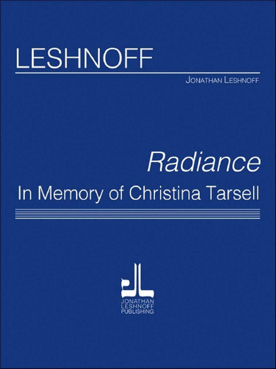 Radiance, In Memory of Christina Tarsell Piano scores gallery preview page 1