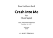 Crash Into Me - Score Only