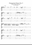 Hungarian Dance No. 5 for Flatpicking Guitar / Electric Guitar
