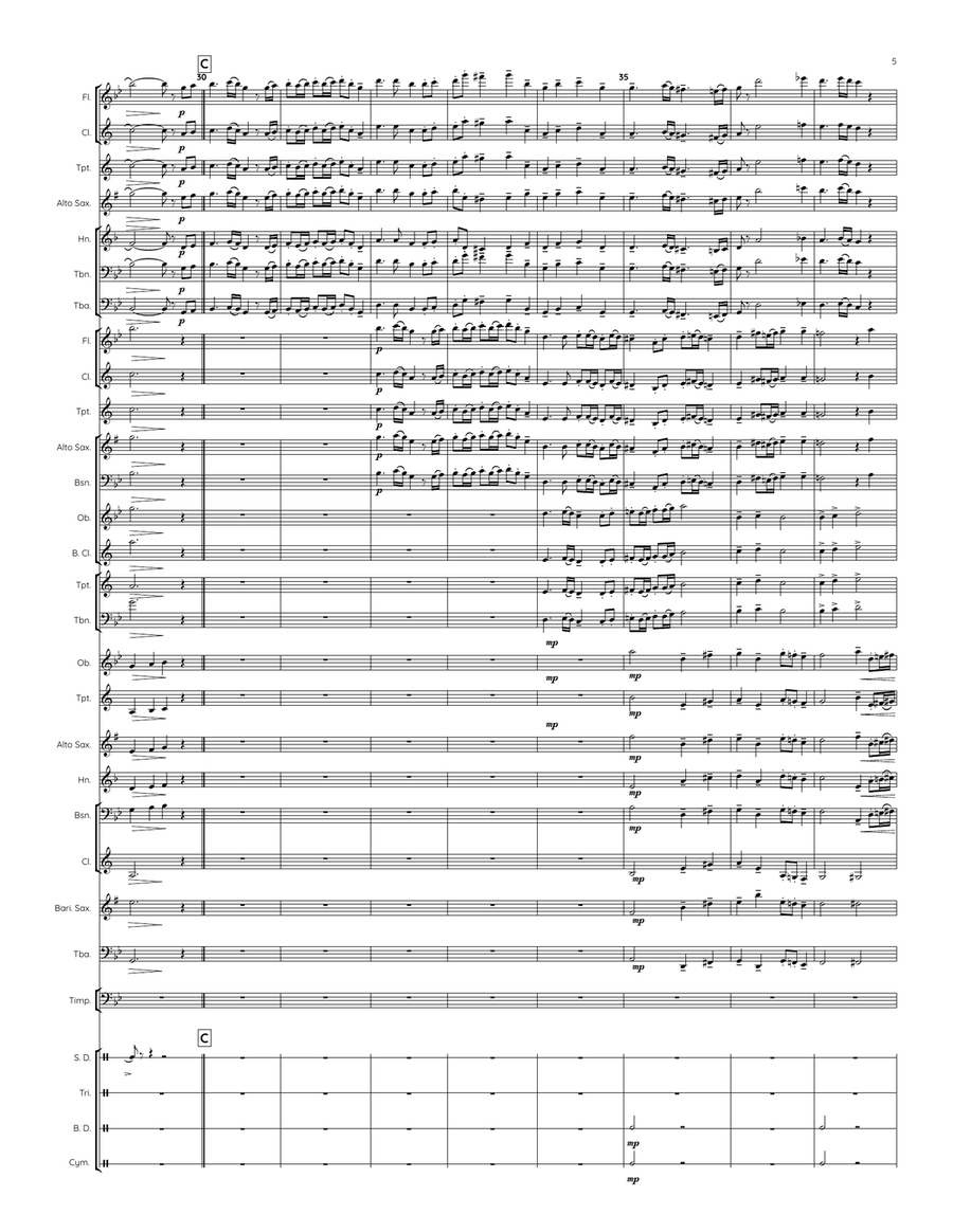 CHRISTMAS CELEBRATION with Flex-Scoring Concert Band scores gallery preview page 5