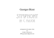 Bizet: Symphony in C for Piano Duet (4 hands)
