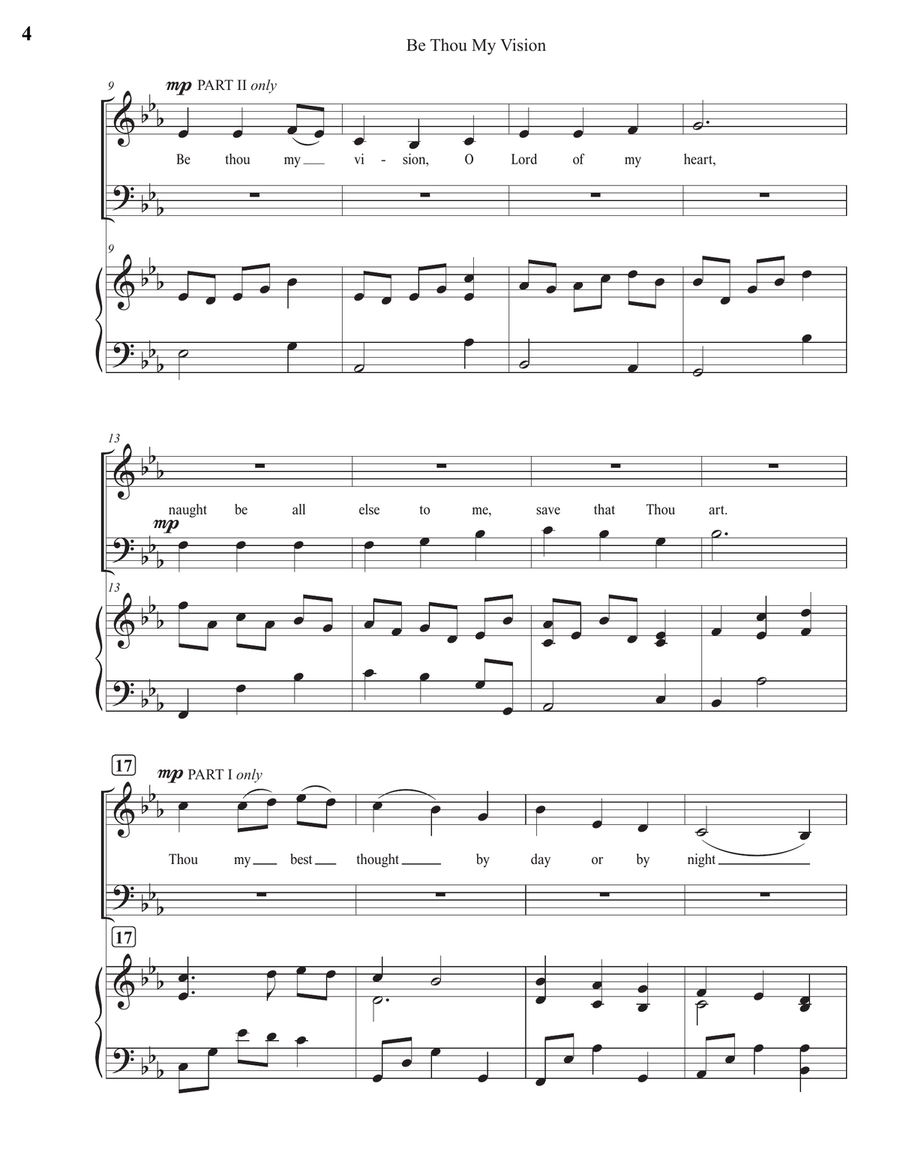 Be Thou My Vision (3-Part) 3-Part scores gallery preview page 4
