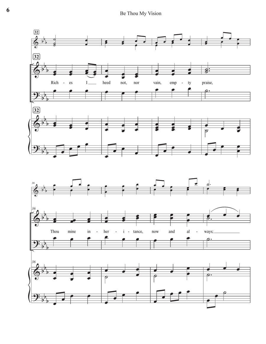 Be Thou My Vision (3-Part) 3-Part scores gallery preview page 6