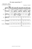 Its rainy Season here | String Quartet/Qunitet + Grandstaff - F Minor