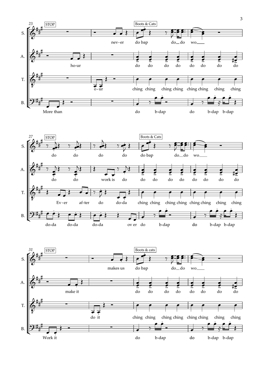 Harder, Better, Faster, Stronger (arr. Richard Salt) Choir scores gallery preview page 3