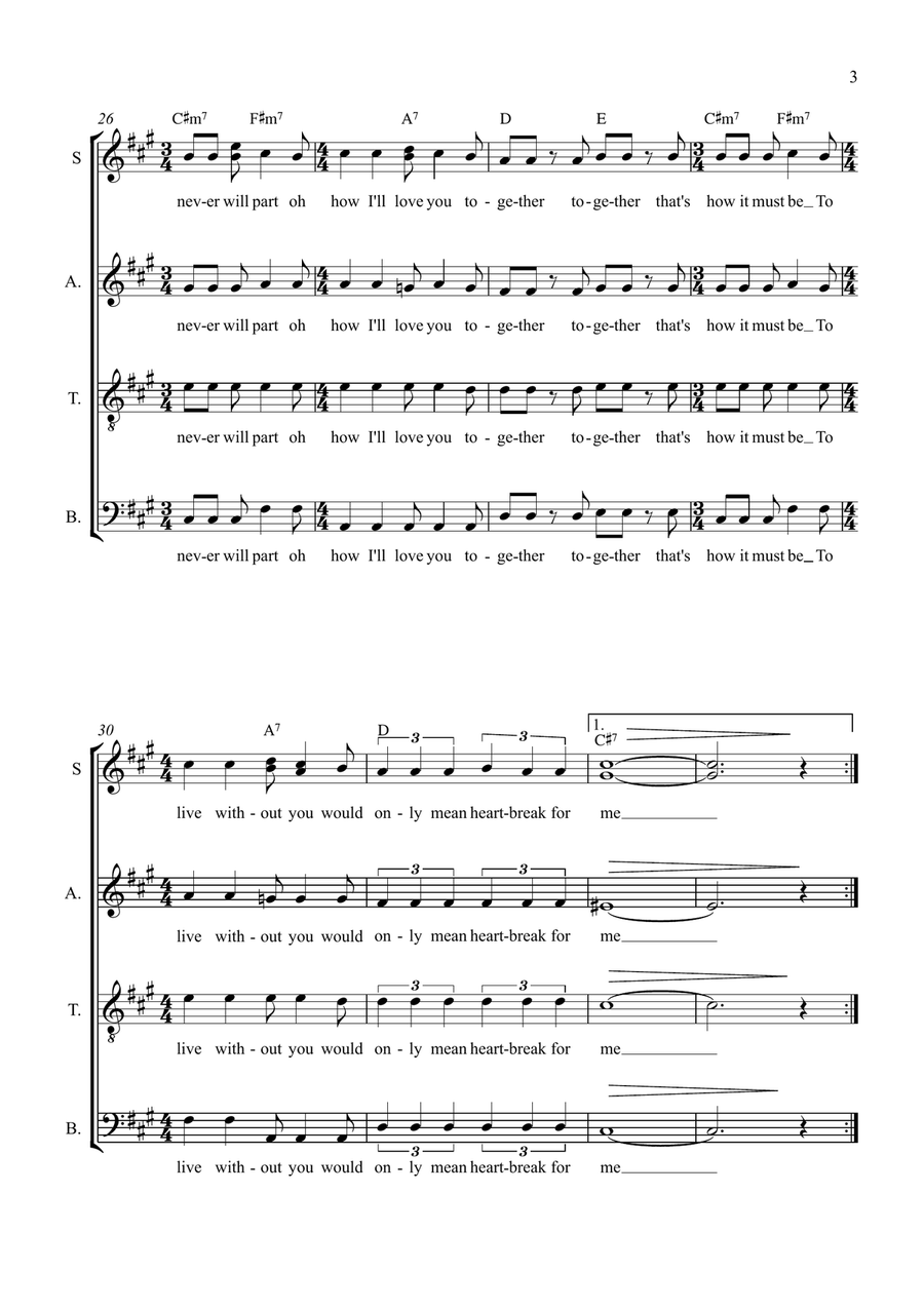 I Say A Little Prayer (arr. Craig McLeish) SSATB scores gallery preview page 3